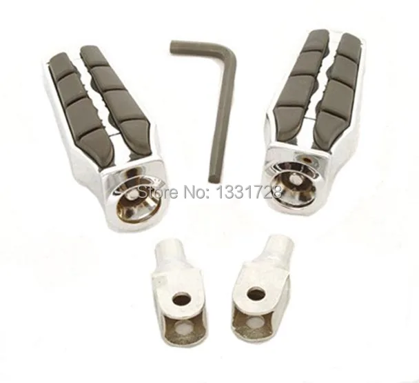 

Chrome Wing Foot Pegs Rests For 2000-2006 Honda Spirit / ACE 750 (Front)