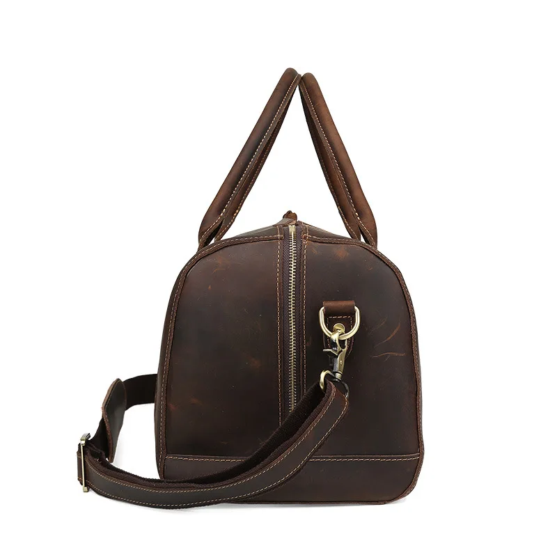 Роскошная дорожная Сумка Tiding из натуральной кожи для мужчин и женщин винтажная