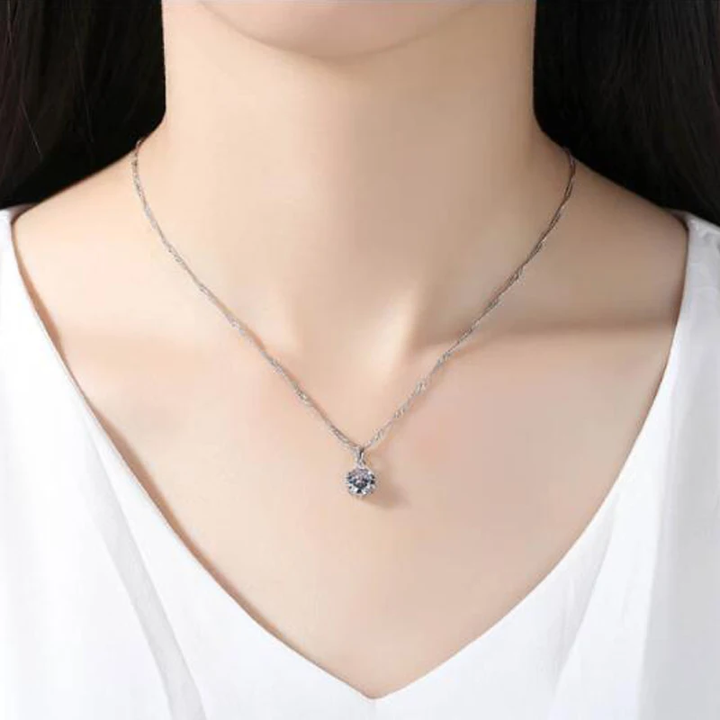 Женский комплект из Колье и ожерелья KOFSAC ювелирные украшения серебра 925 пробы с