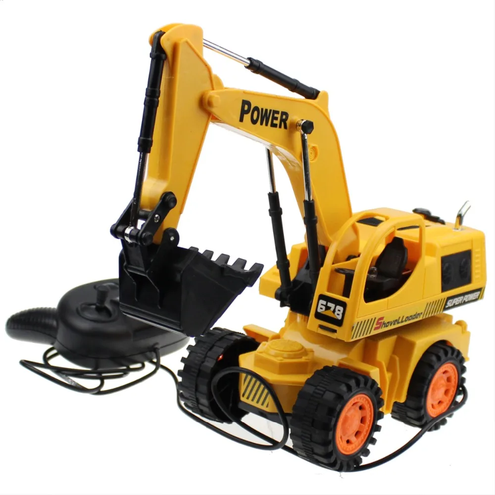 Проводной экскаватор 5ch 4 колеса digger кабель Управление строительство грузовик