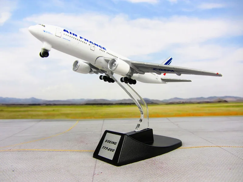 13 см металлическая модель воздушного самолета Франция B777 Airways Boeing 777 Airlines модель самолета с подставка для дисков детский подарок