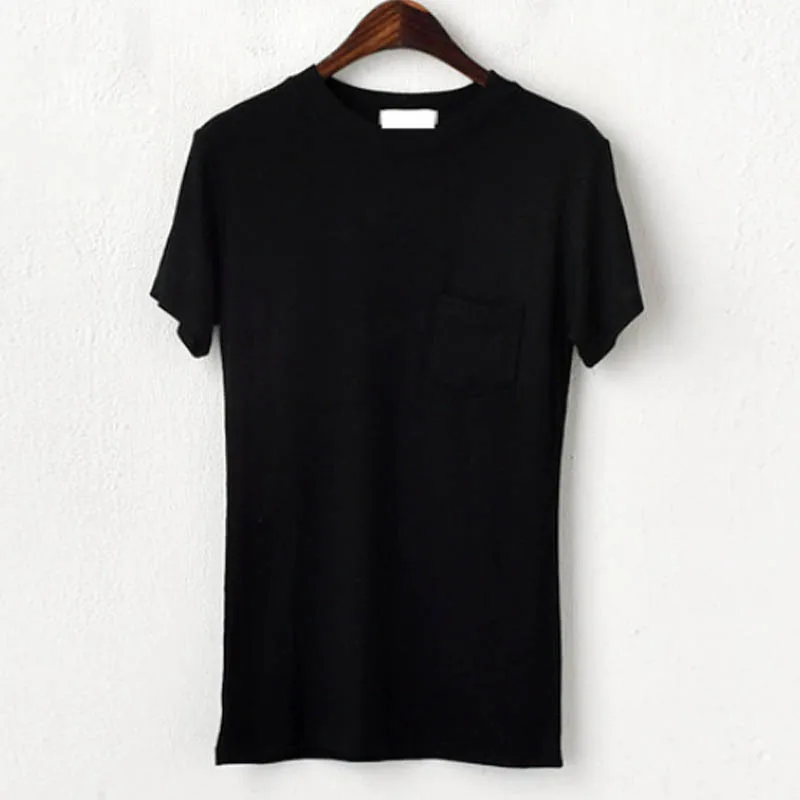 2020 New Cotton Harajuku Aesthetics Women Tshirt Sexy Short Sleeve Tops &amp Tees Fashion Casual Couple Pocket Summer T Shirt Girl | Женская