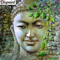 dispaint full squareround drill 5d diy diamond painting religious buddha embroidery cross stitch 3d home decor gift a12931