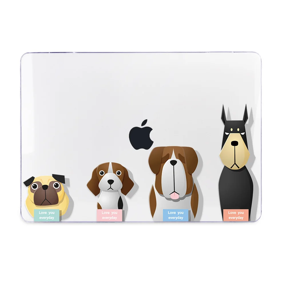 A256 Redlai чехол для ноутбука MacBook Air 13 A1466 A1932 Pro 13 15 Сенсорная панель A2141 A2159 16 дюймов ноутбука чехол с изображением милых животных Жесткий Чехол Крышка - Цвет: A256