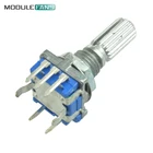 5 шт. Diy Электронный 20 мм EC11 роторный энкодер аудио цифровой потенциометр с ручкой переключателя EC11 переключатель