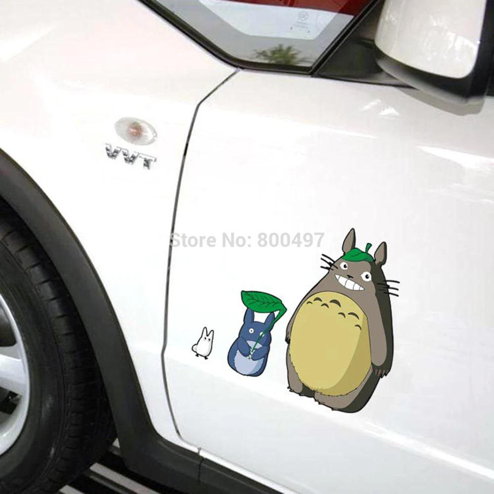 

10 x Car-Styling Cartoon Cat Totoro Combination Car Stickers Motorcycle for Toyota Ford Kia Chevrolet VW Opel Tesla Honda Lada