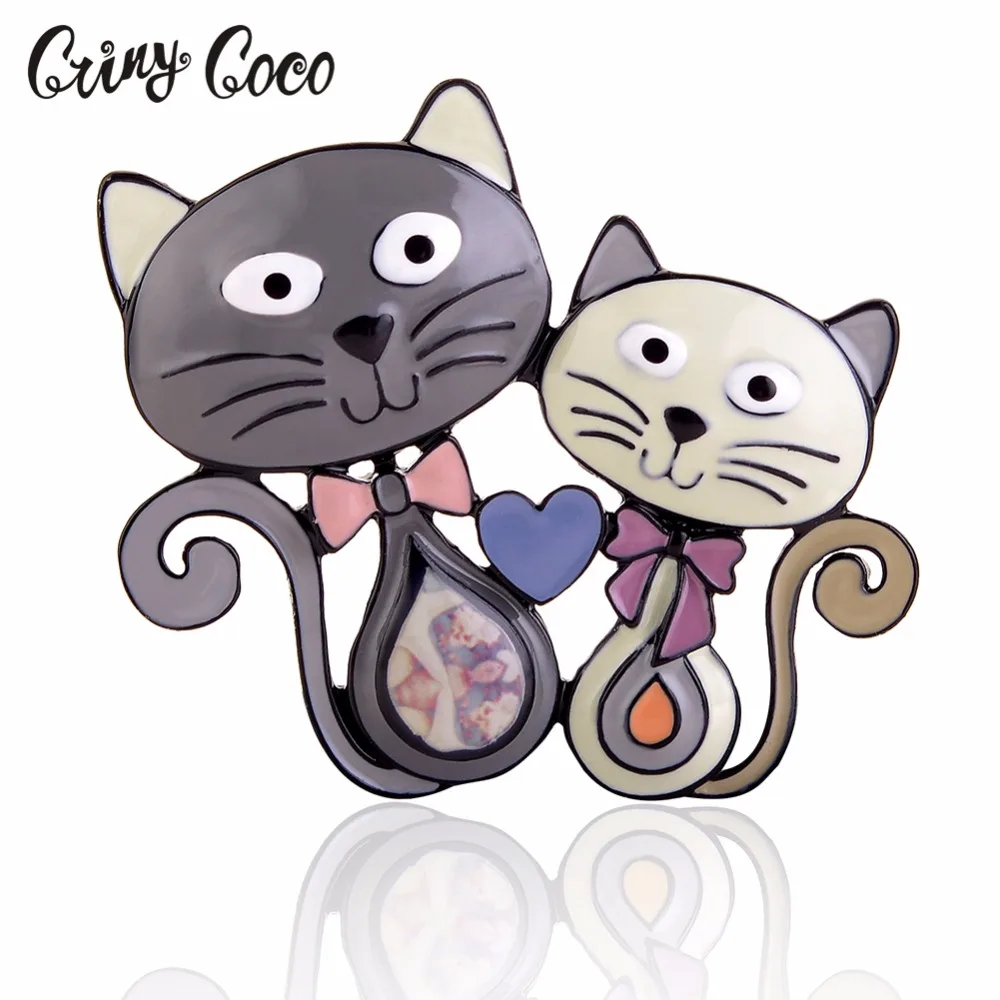 Эмалированная брошка в виде животных из мультфильма винтажная эмалированная