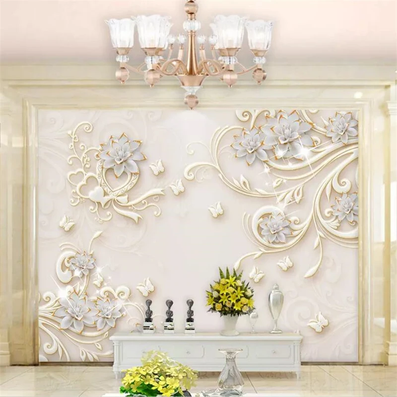 Обои на заказ 3d росписи Европейский узор звездный свет маленький нефрит резьба 3D