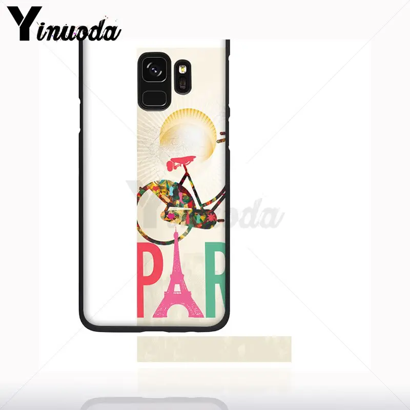 Yinuoda life is liking a ride bicycle bike dog Soft silicone black Phone Case For Samsung Galaxy s9 s8 plus note9 s10plus Cover | Мобильные