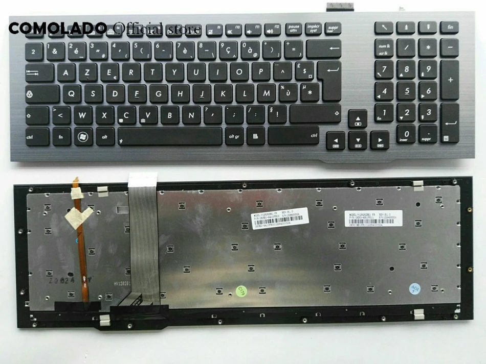 FR Французская клавиатура для ASUS G75 G75VW G75VX с рамкой подсветкой клавиатуры макет |
