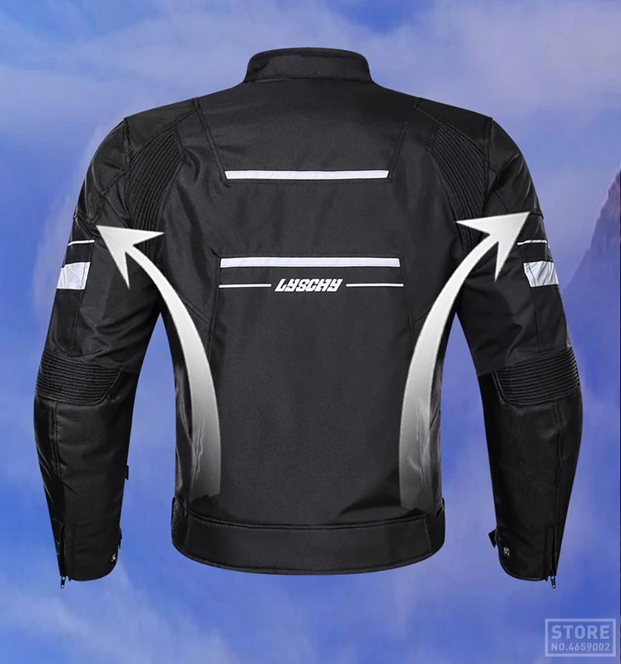 LYSCHY летняя мотоциклетная куртка detecable Chaqueta Moto куртка Водонепроницаемая дышащая сетка мото брюки костюм защитное снаряжение