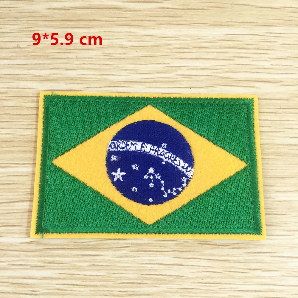 5 шт. бразильский флаг спортивная одежда украшенная нашивкой бразильские рубашки