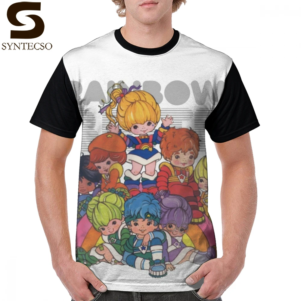 Футболка Rainbow Brite футболка 100 полиэстер Мужская с графическим рисунком