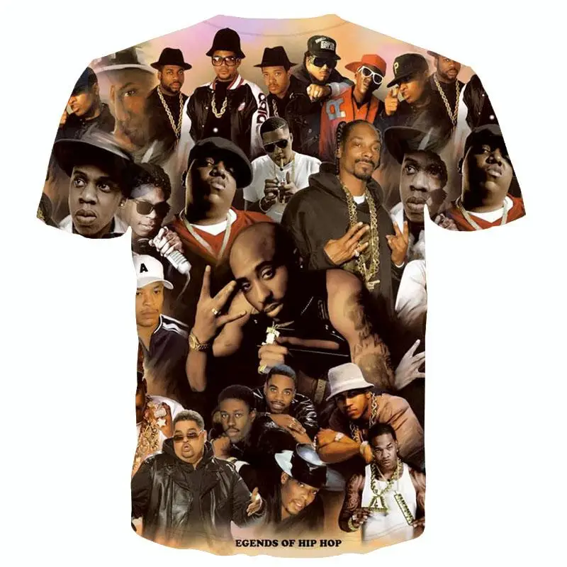 Raisvern/Новая модная футболка с 3D принтом Легенды хип-хоп рок-звезда Biggie Smalls snoop Dogg