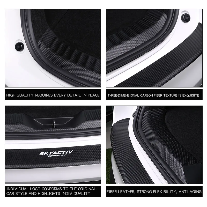Подходит для Mazda cx 8 Модифицированная задняя защитная накладка из углеродного