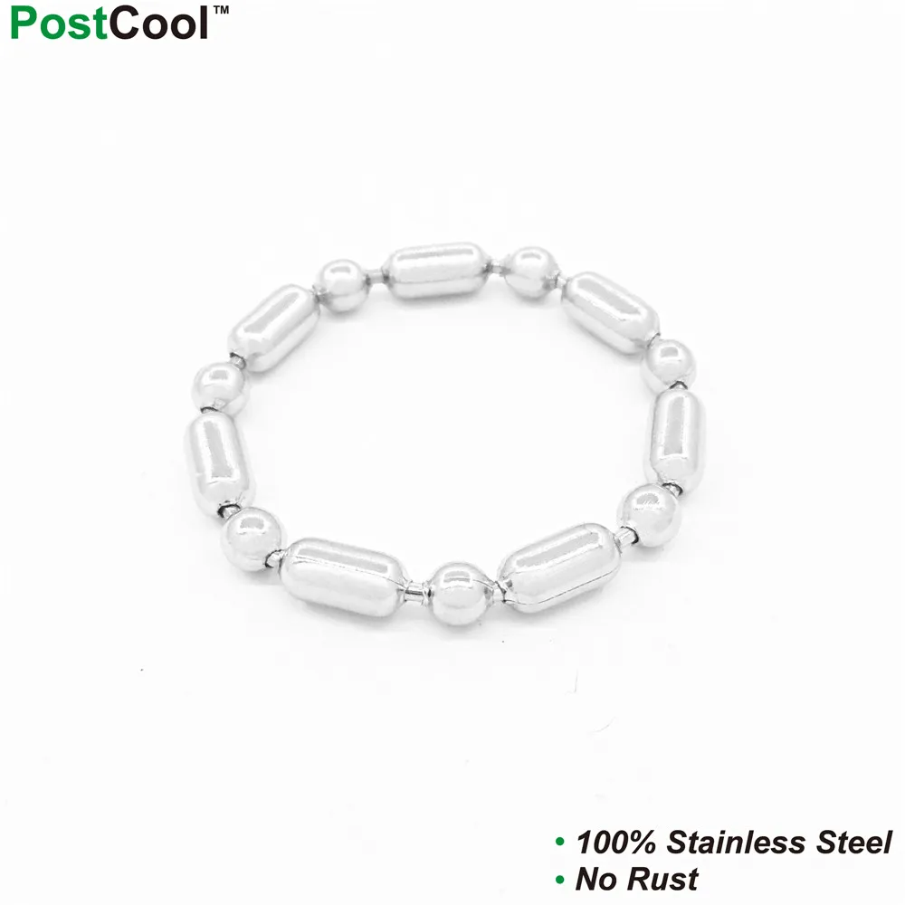 Цепочка Из Нержавеющей Стали с бамбуковым покрытием шириной 3 мм цепочка на