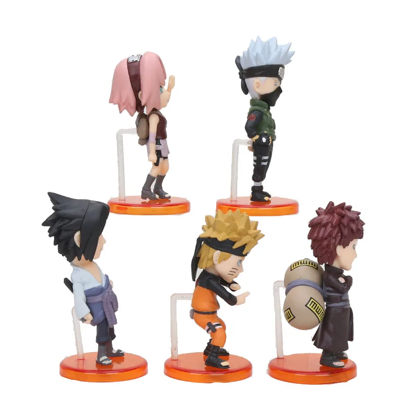 Аниме ПВХ экшн фигурка Коллекционная модель игрушка 5 шт./компл.|model toy|naruto shippudennaruto