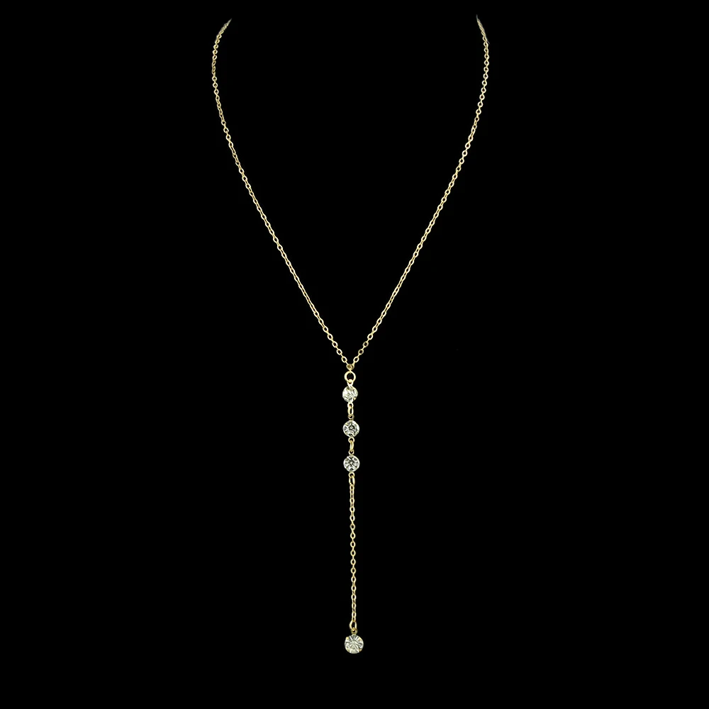 Минималистский Стиль Collier Femme цвета: золотистый серебристый Цвет длинная цепь с