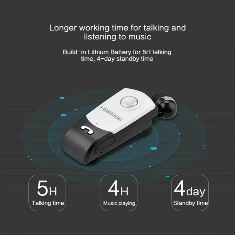 2 шт./лот Fineblue F960 Bluetooth наушники беспроводные наушники гарнитура Auriculares звонки напоминают износ вибрации клип драйвер