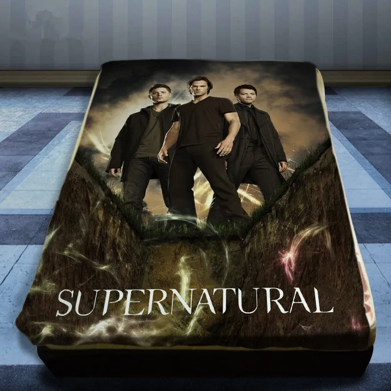 Аниме Сверхъестественное SPN одеяло коврик пледы 3D печатных спальня домашний диван для мальчиков девочек Вентилятор моющийся