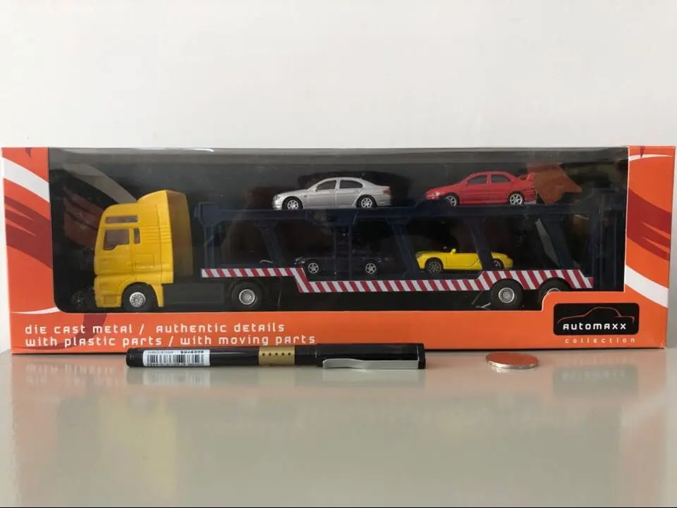 Двухслойный автомобильный транспортер прицеп комплект Инженерная модель