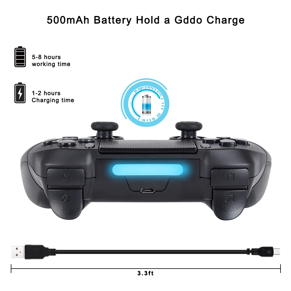XGODY Bluetooth беспроводной геймпад для PS4 PS3 контроллер Джойстик sony Playstation Dualshock 3 4 окна