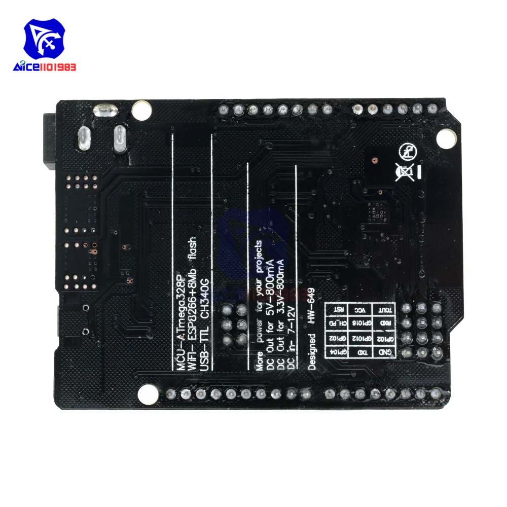 ESP8266 WiFi модуль 32 Мб USB TTL конвертер CH340G CH340 ATmega328P ATmega328 для Arduino Nodemcu UNO R3 один