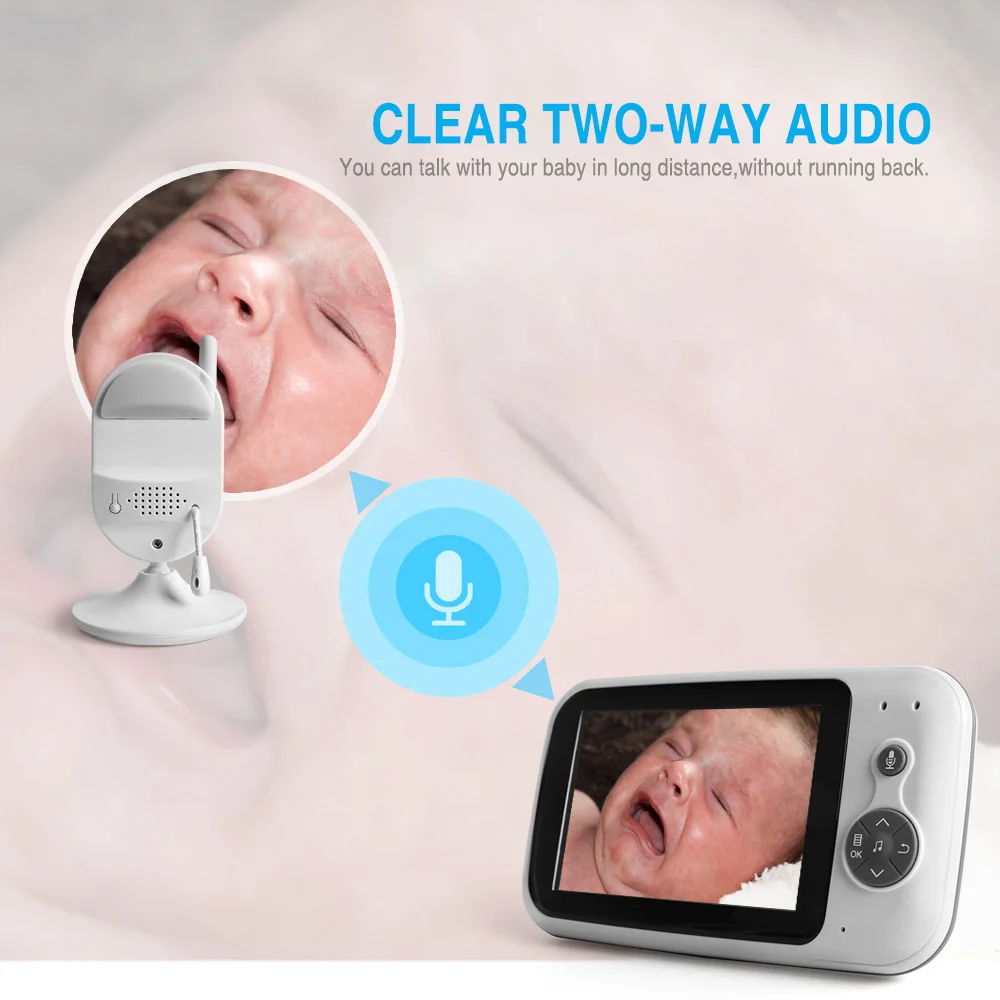 Портативный Беспроводной Детский Монитор 3 5 дюймов ЖК цифровой аудио