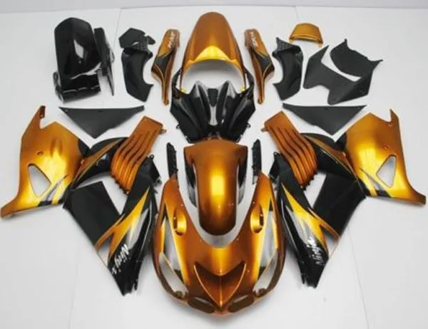 Style4 Инжекционный обтекатель антиблокировочной системы комплект кузов для Kawasaki Ninja ZX14R ZX14 ZZR1400 06-11 2006-2011 - Цвет: Style4