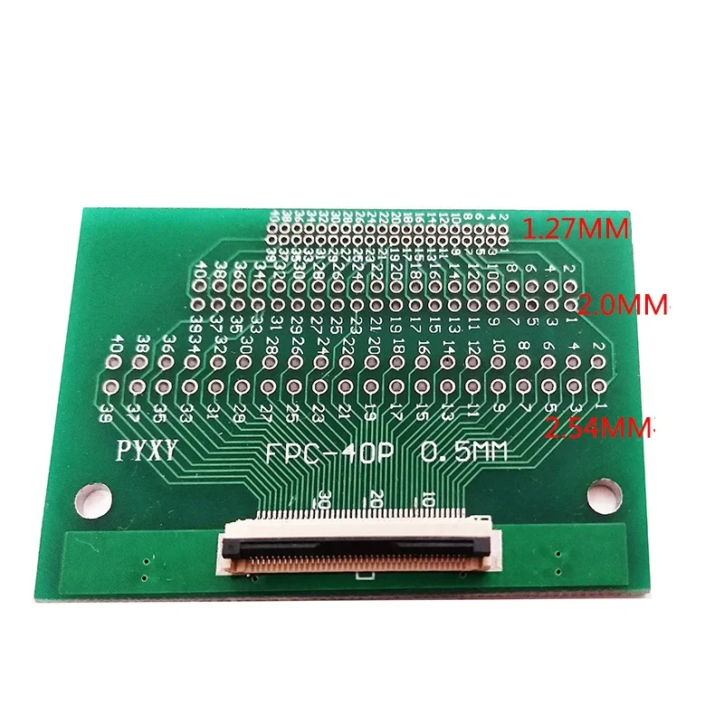 2 шт. 40Pin FFC FPC адаптер конвертер плата 0 5 мм/1 мм Шаг с крышкой до 54 40P разъем pcb TFT LCD