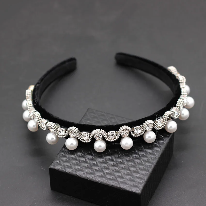 Изысканная модная повязка на голову в стиле барокко металлическая