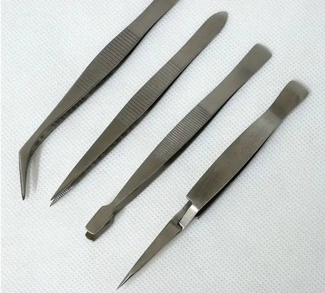 

excellent quality stainless steel fine finishing sand spraying 4pcs electrical pincers set NO.RST-1104 freeshipping