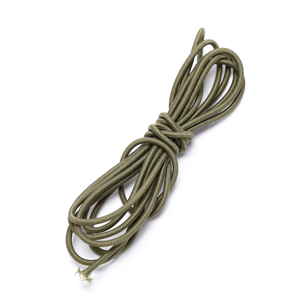 Olive green Высокая эластичность ремонт резиновых лент путешественника аксессуары для ведения записей эластичная веревка банджи шнур, длина 1 м - Цвет: Olive green