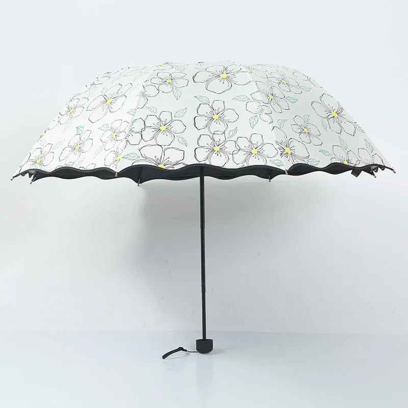 

YADA Design Flower Pattern Folding Rainy Lace Umbrella For Women Girl Anti-UV Rainproof Sun Protection Parasol Umbrella YD015