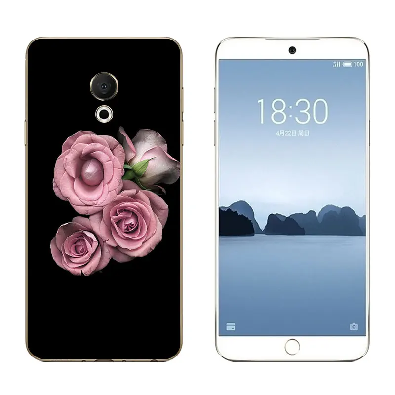 5 46 &quotдля Meizu 15 Lite Мягкий ТПУ силиконовый чехол для M15 задняя крышка Coque Fundas Triangle