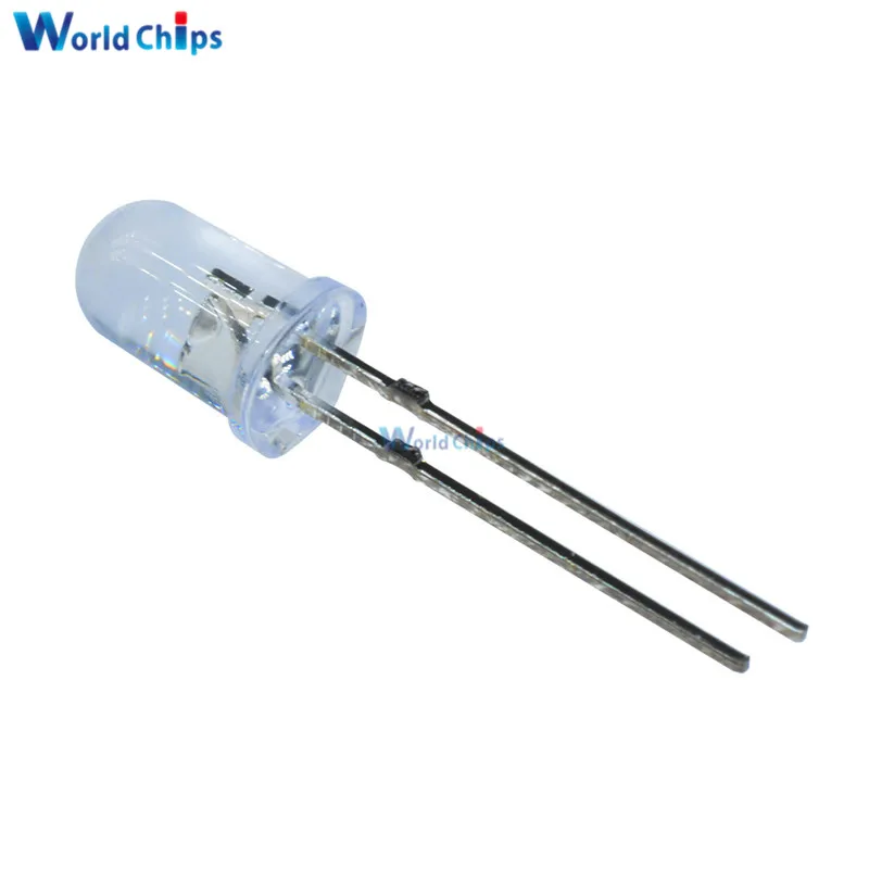 100 шт. 5 мм круглый белый прозрачный светодиодный светильник комплект диодов 1 8 в 3