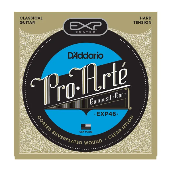 D'Addario EXP45/EXP46 Pro Arte Классические гитарные струны с покрытием, нормальное/жесткое натяжение