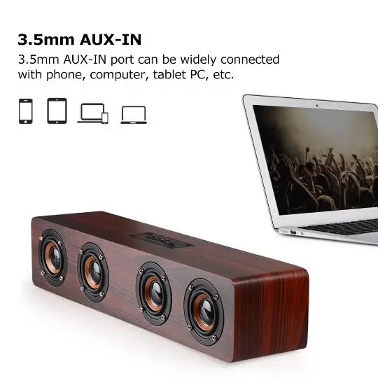 HIFI Беспроводной Bluetooth Динамик большой Мощность 12 Вт Портативный сабвуфер стерео