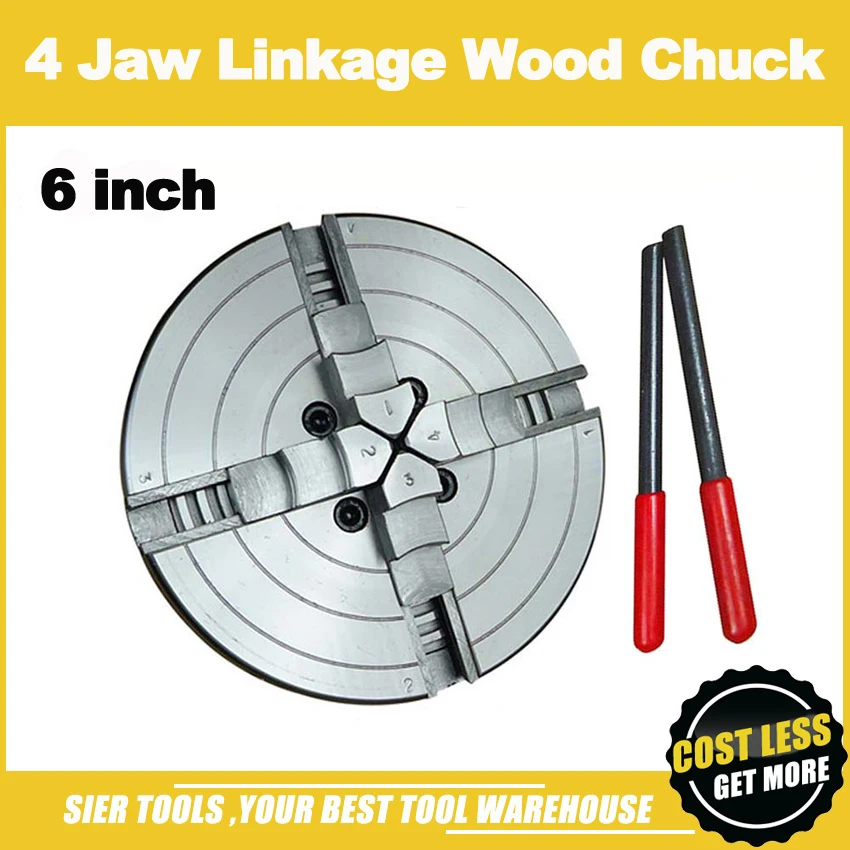 Патрон с Зажимной патрон для деревянных изделий/патрон 4 кулачковым зажимом 6
