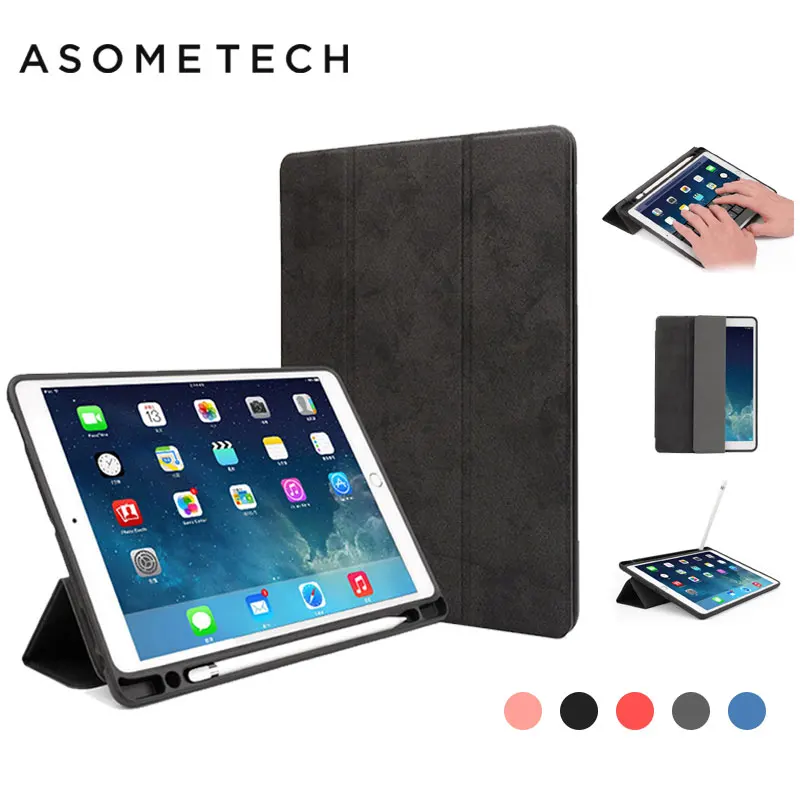 Роскошный мягкий кожаный чехол подставка для iPad 9 7 2018 A1893 чехлы планшетов Apple ipad Pro