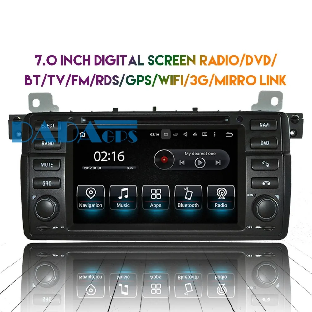 Автомагнитола на Android 8 0 7 1 DVD плеер GPS навигация головное устройство для BMW E46 1998 2005