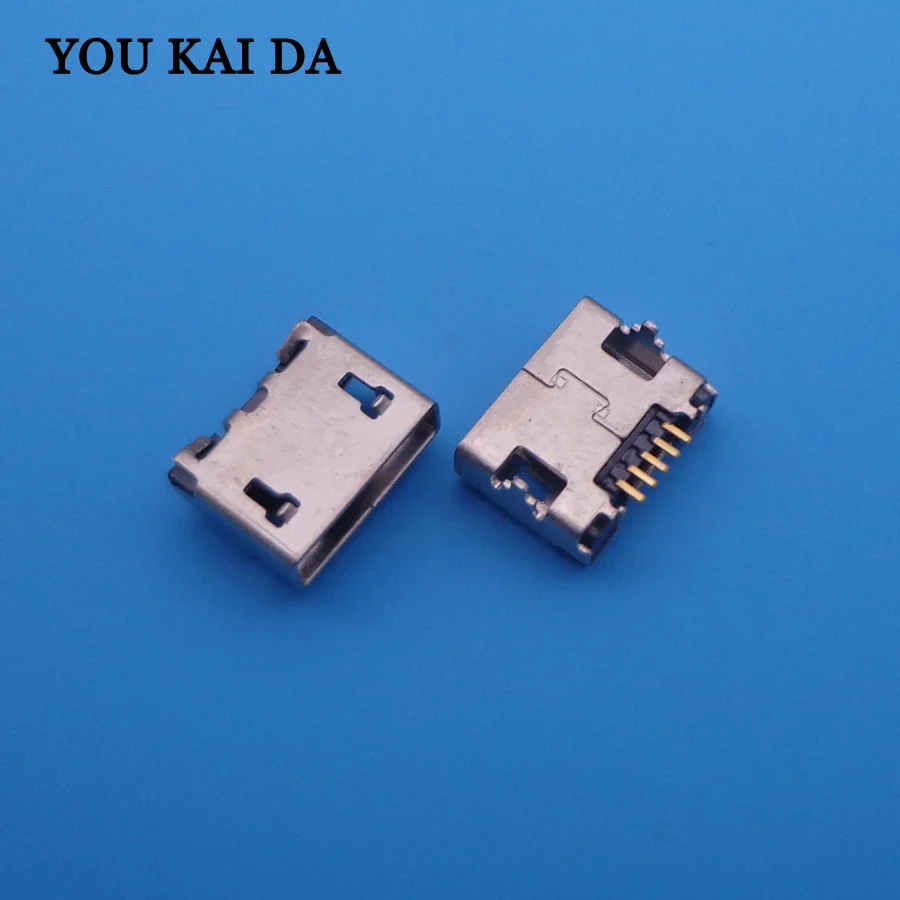 100 шт. 5-контактный мини-микро USB разъем задний для зарядного порта Millet Letv Square mouth ox