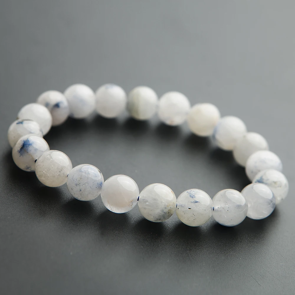 9 мм натуральный синий рутилированный кварцевый браслет Dumortierite для женщин и