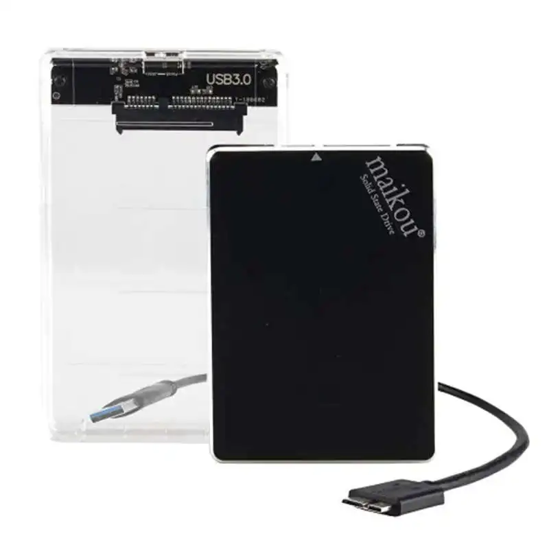 Maikou Usb3.0 2 в 1 2,5 дюйма Sata3 6 ГБ/сек. мобильный твердотельный накопитель черный 60 Гб