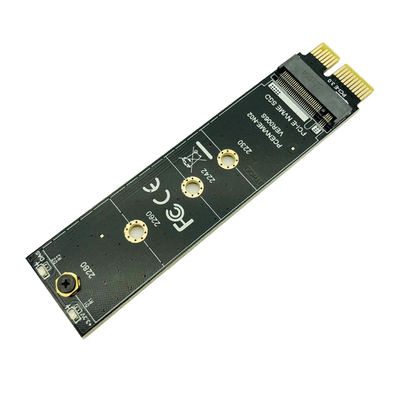 PCI E Express 3 0 X1 до M.2 M ключ интерфейс NVMe SSD PCIE переходника карты радиатора 2230 2242 2260