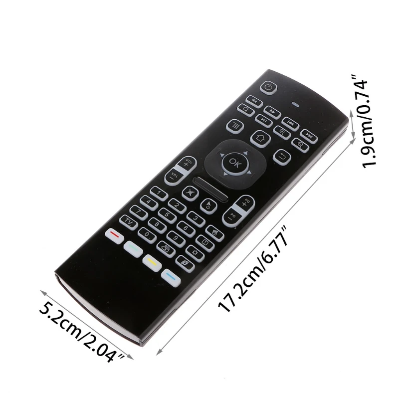 1 комплект новинка с подсветкой MX3 2 4G воздушная мышь беспроводная Qwerty клавиатура