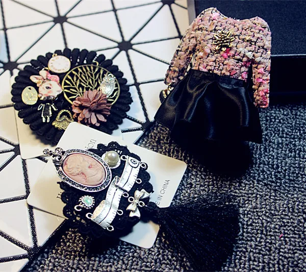 Женская Брошь с кисточкой в виде короны и кролика|suit brooch|brooch fashionfashion brooch |