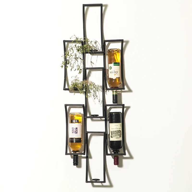 Креативная Регулируемая Европейская Винная стойка настенное украшение для бара
