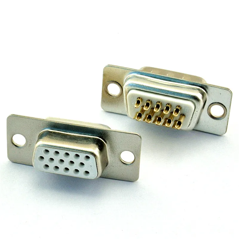Бесплатная доставка по почте VGA HDB15P Мужская головка 3 ряда 15 pin сварочная