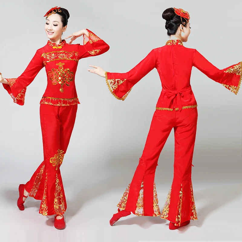 Женский танцевальный костюм hanfu хора для выступлений праздничный | Тематическая